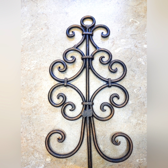 Vtg Set of 2 Metal Candle Wall Scones 13 inches long - Picture 2 of 6